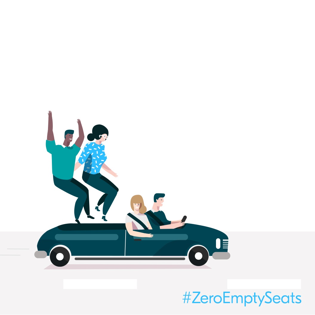 STUDY – Carpooling saves more than 1.6 million tonnes of CO2 a year, whilst doubling the number of people traveling